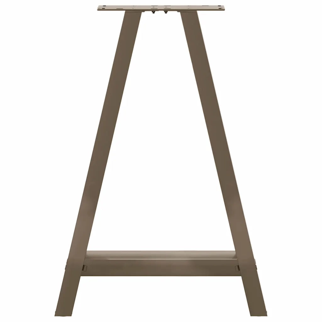 Gambe per tavolo da pranzo a forma di A 2 pz 60x(72-73) cm in acciaio