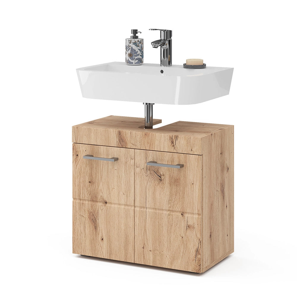 Mobile sottolavabo per bagno Luna Quercia Wotan 60 x 56 cm Vicco