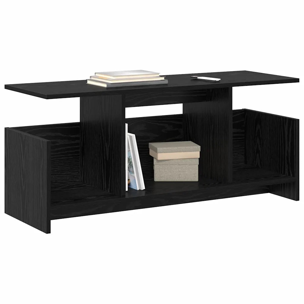 Supporto TV Rovere Nero 102 x 35 x 45 cm Legno multistrato 890993