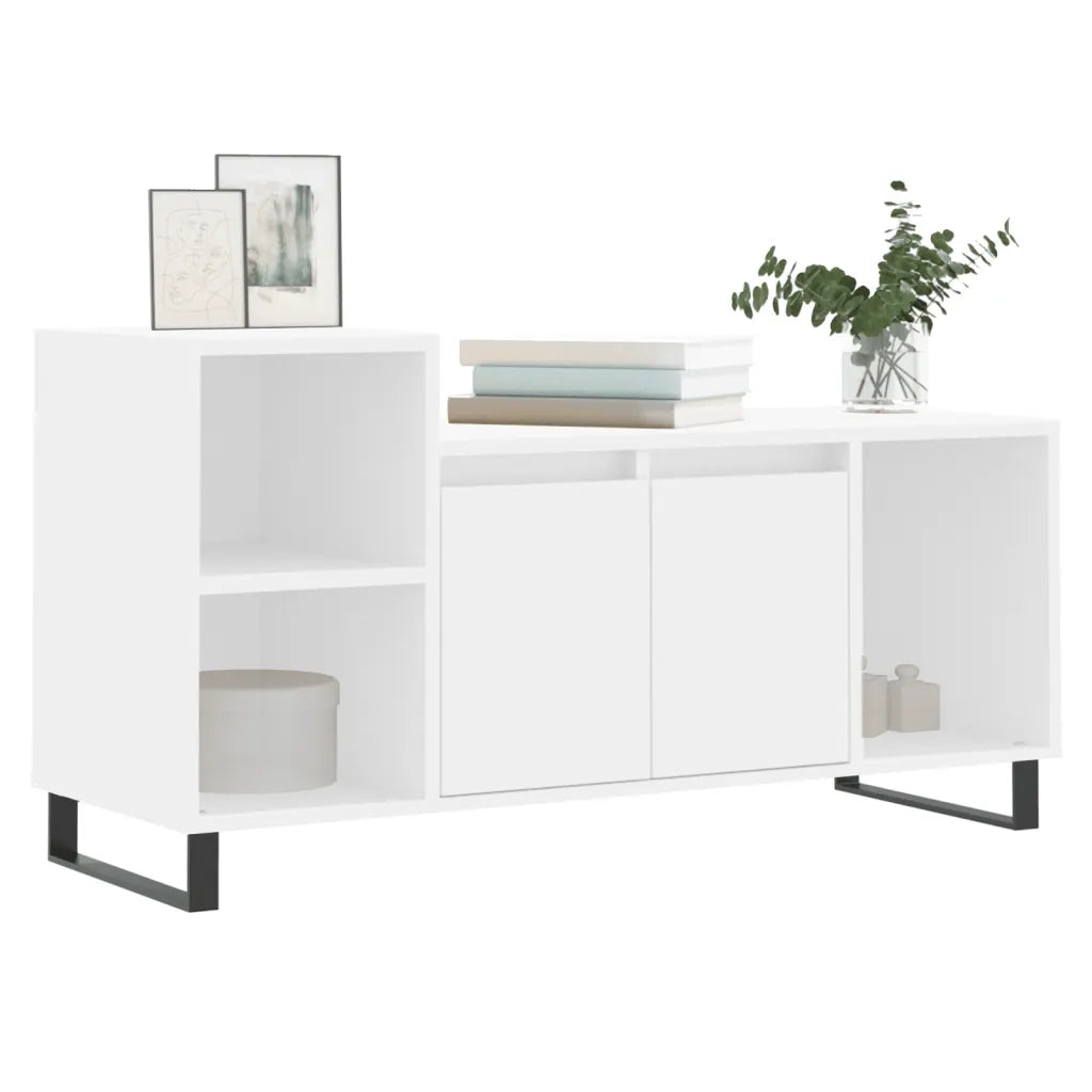 Mobile Porta TV Bianco 100x35x55 cm in Legno Multistratocod mxl 78544