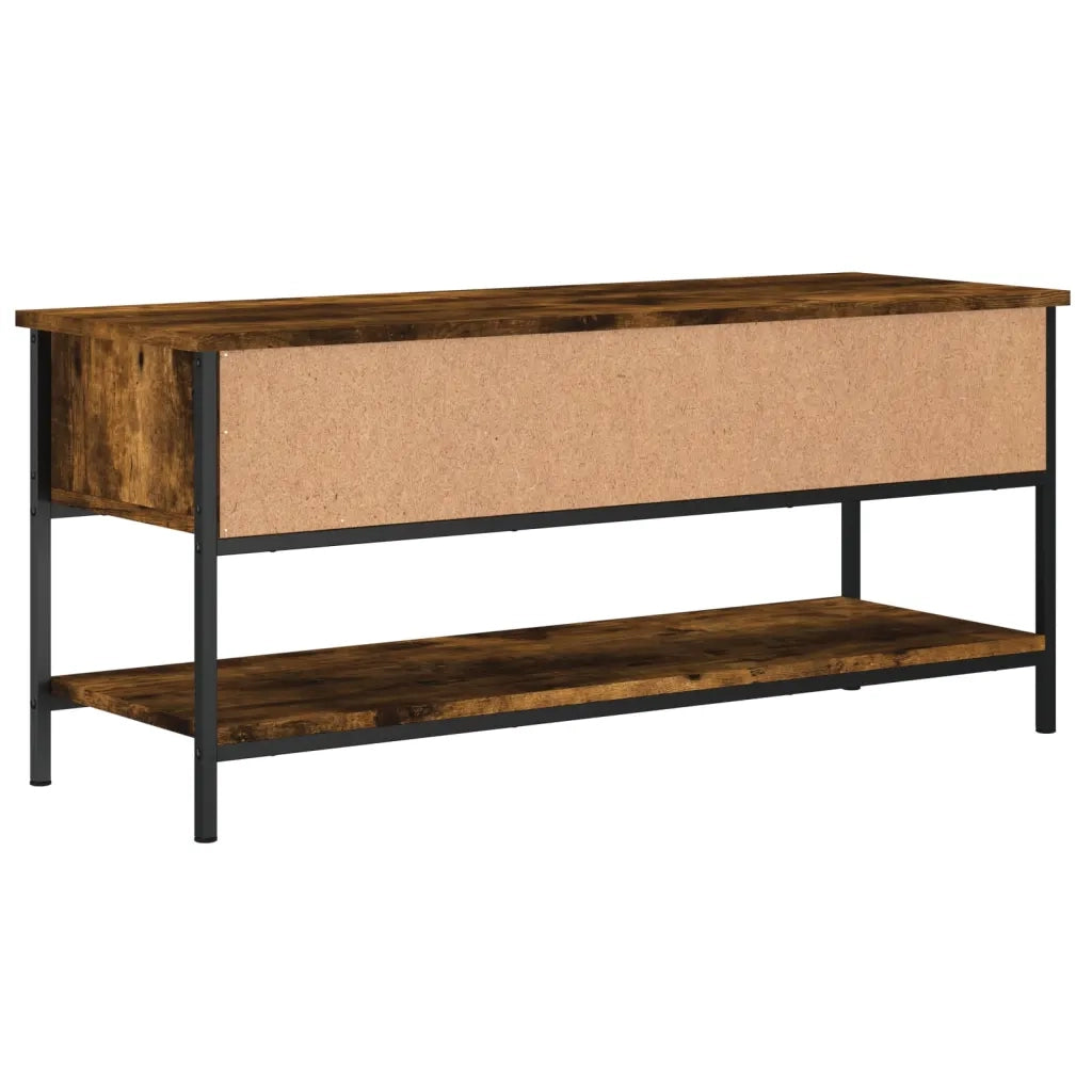 Mobile Porta TV-Mobile per TV-Credenza TV Rovere Fumo 100x35x45 cm in Legno Multistrato