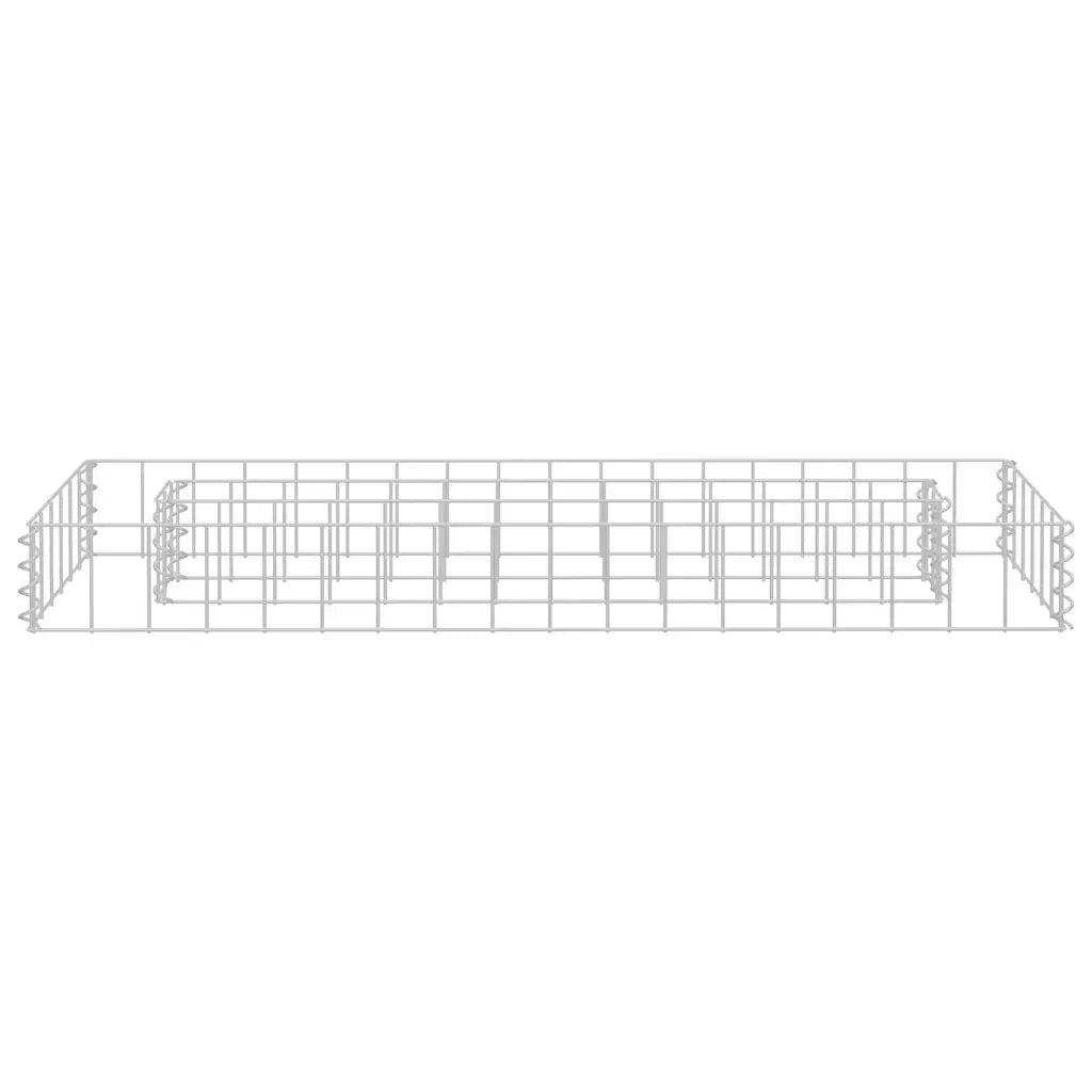 Gabbione Letto Rialzato in Acciaio Zincato 90x30x10 cm cod mxl 56095