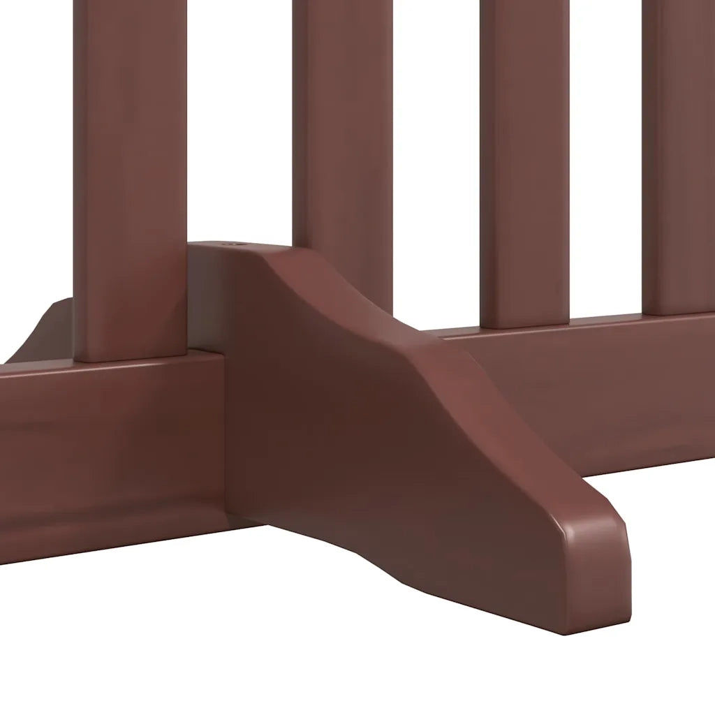 Cancello Cani Porta Pieghevole Marrone 6 Pannelli 480cm Pioppo CFW7441553