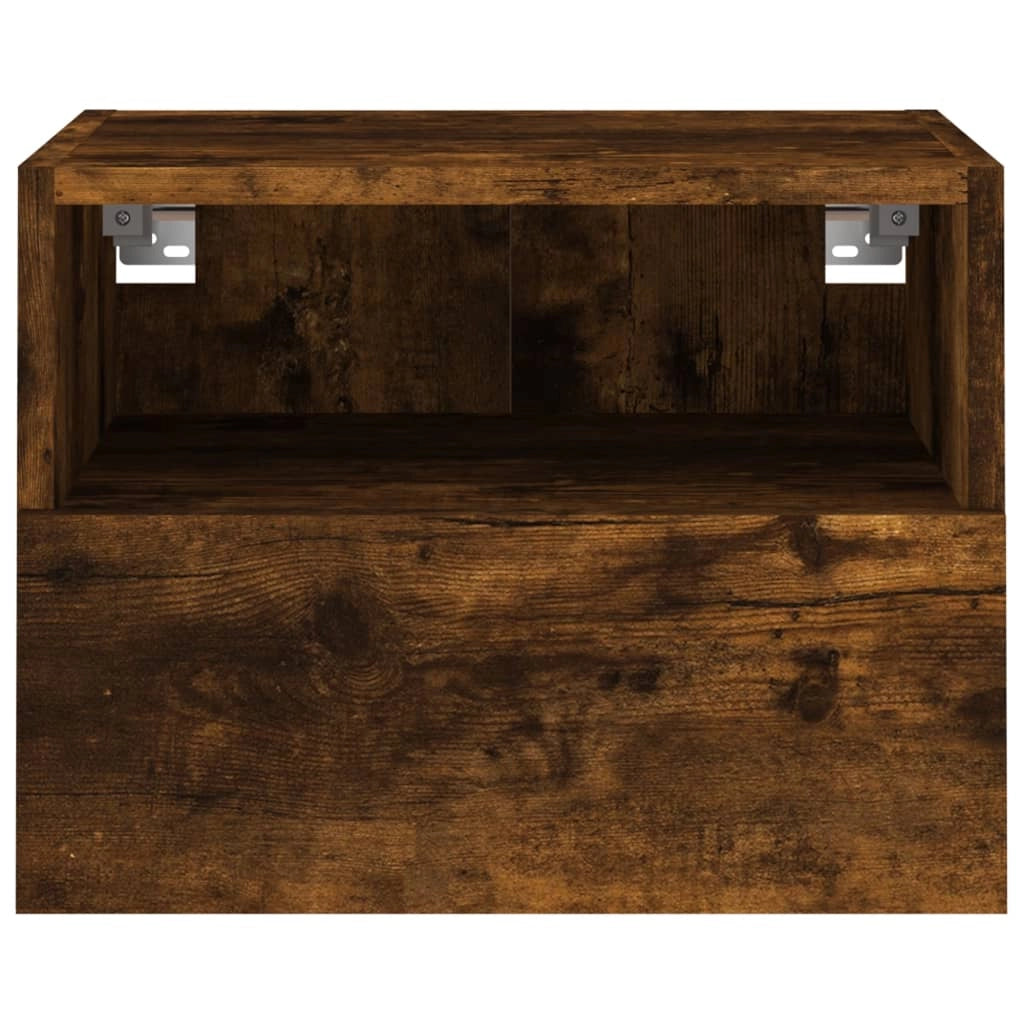 Mobile TV multimediale da parete mensola TV credenza TV per sala da pranzo soggiorno camera da letto 2 pezzi rovere affumicato 40 x 30 x 30 cm legno ingegnerizzato marrone 02_0028981