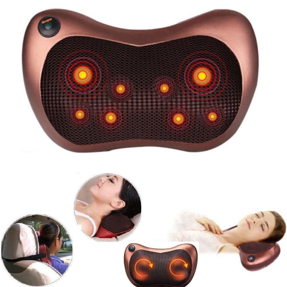 Trade Shop - Cuscino Massaggiante Massaggiatore Casa Auto Massaggio Shiatsu Schiena Collo -