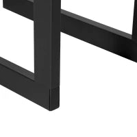 Porta Legna Verticale in Metallo Nero da Interni ed Esterni con Portata 100 kg max, 40x25x100 cm