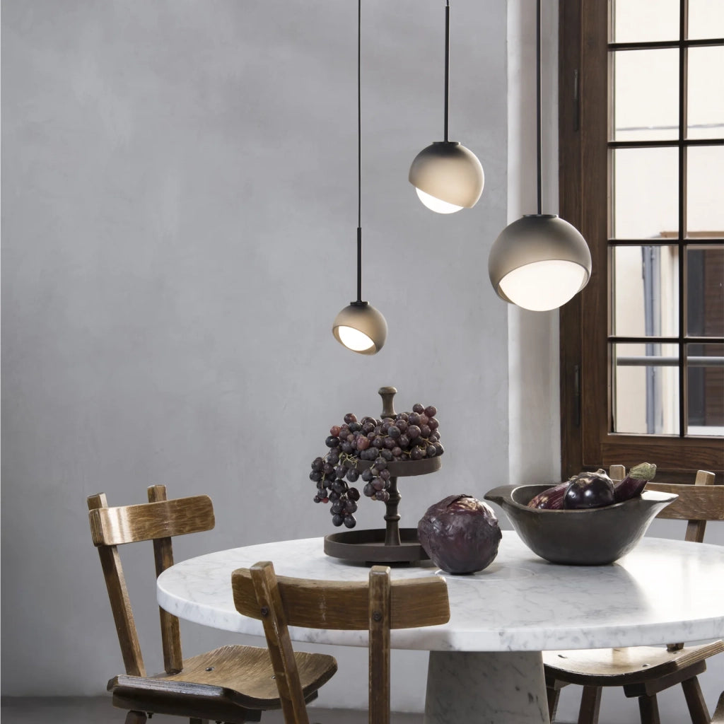 Lampada A Sospensione Bloom Nero Altezza Regolabile Ideal Lux