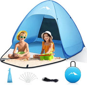 Ombrellone da spiaggia 2 secondi, misura S-L, portatile e leggero con protezione UV