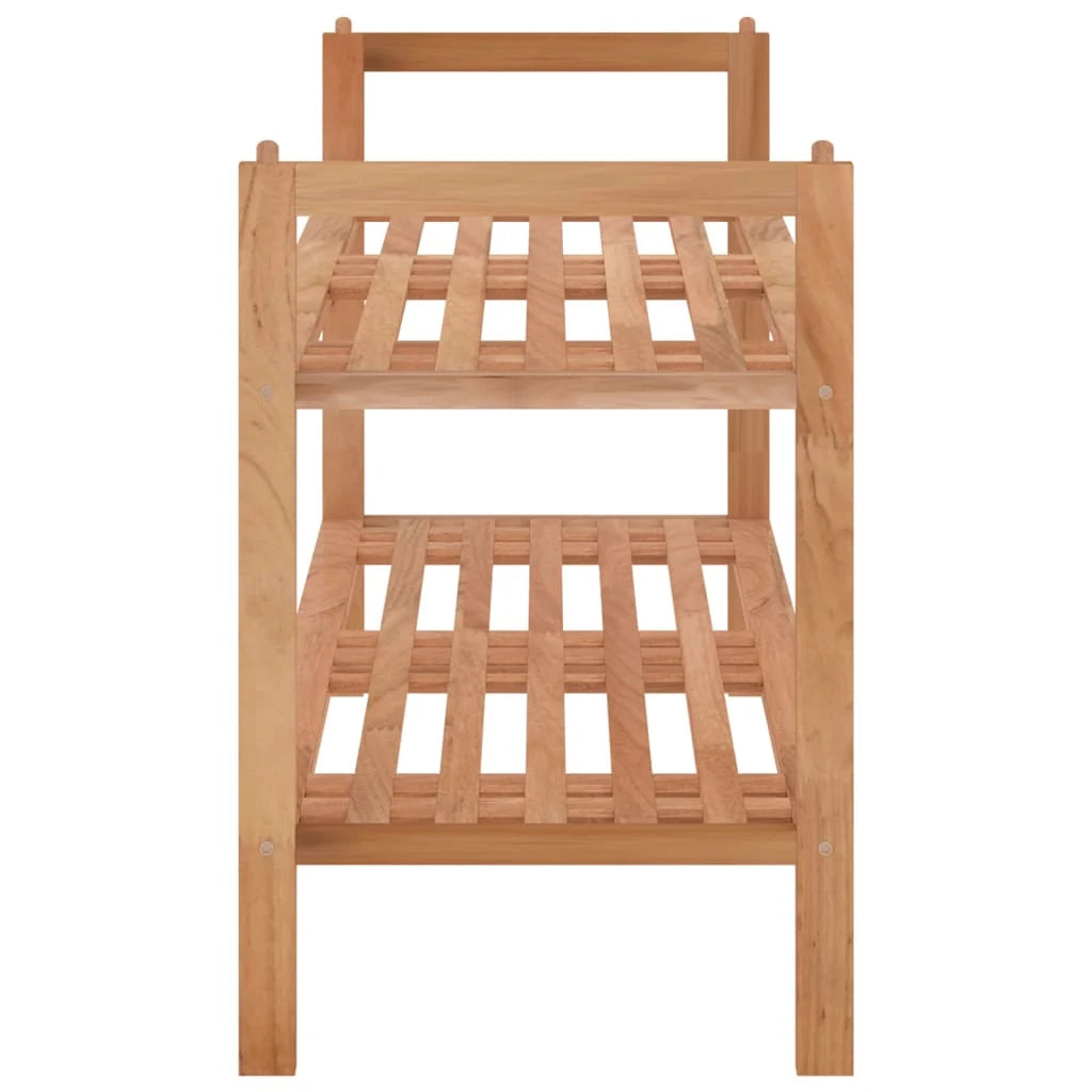 Scarpiera 69 x 27 x 41 cm in legno massello di noce marrone 02_0043412