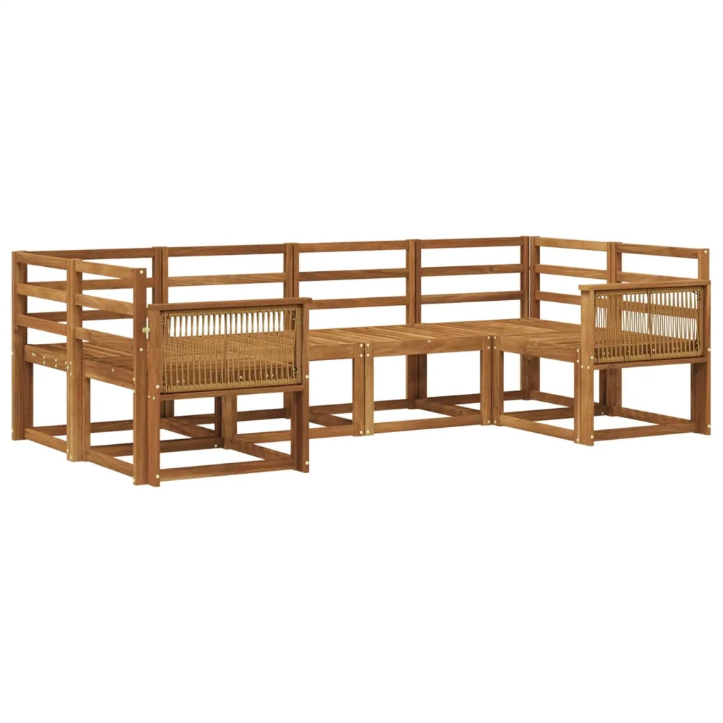 Set di divani da esterno 6 pcs Naturale 3385495