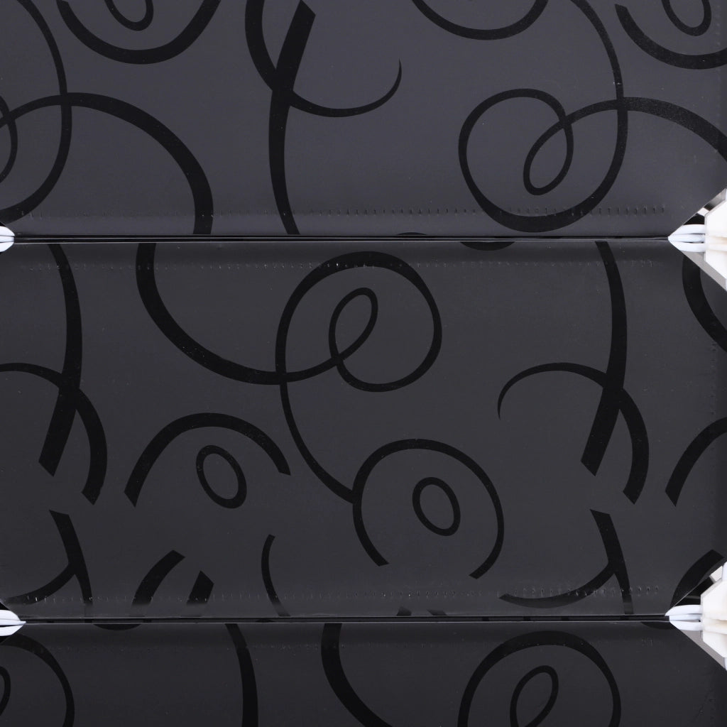 Scarpiera Salvaspazio Modulare da Ingresso in Plastica, 95x37x160cm, Bianco e Nero