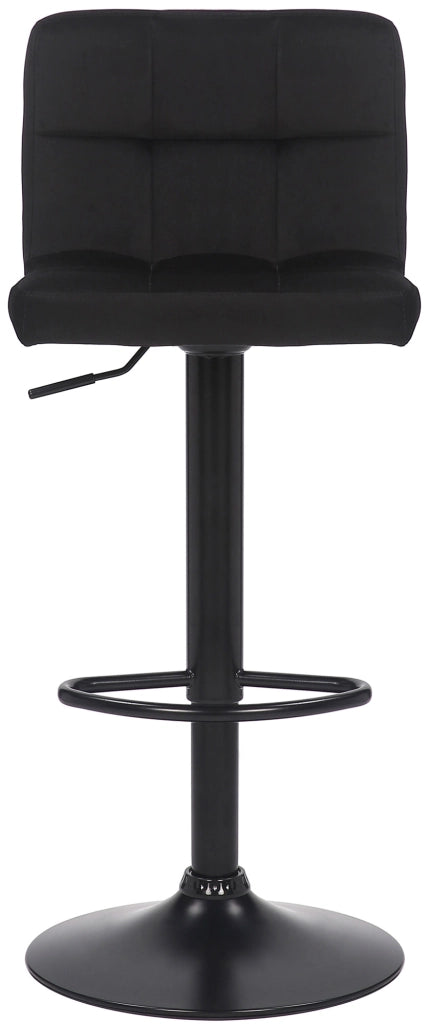 Set di 2 sgabelli bar Feni in velluto nero