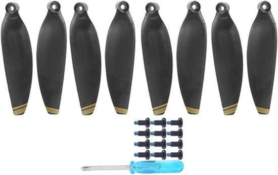 Mini-ala a Vela Propulsiva - Alari Leggere per Voli Senza Problemi - Prestazioni Professional - Sostituzione Facile - Bordo Nero-Aurum - Adatto per Mini Drones