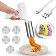 Pastamatrice elettrica - Senza fili, 5 forme, 2000 mAh - Acciaio inossidabile