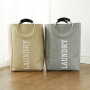 Trade Shop - Borsa Cesto Porta Biancheria Contenitore Bucato Con Manici -