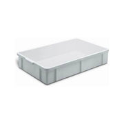 Giganplast 1875M Cesta Sovrapponibile Trasporto Alimenti 34 Lt 60x40x16 cm PP HACCP MOCA colore Bianco