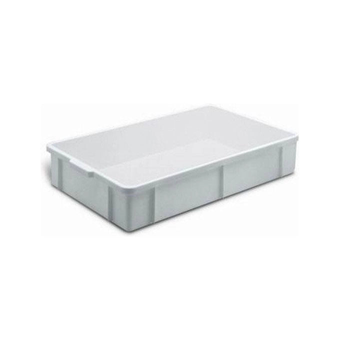 Giganplast 1875M Cesta Sovrapponibile Trasporto Alimenti 34 Lt 60x40x16 cm PP HACCP MOCA colore Bianco