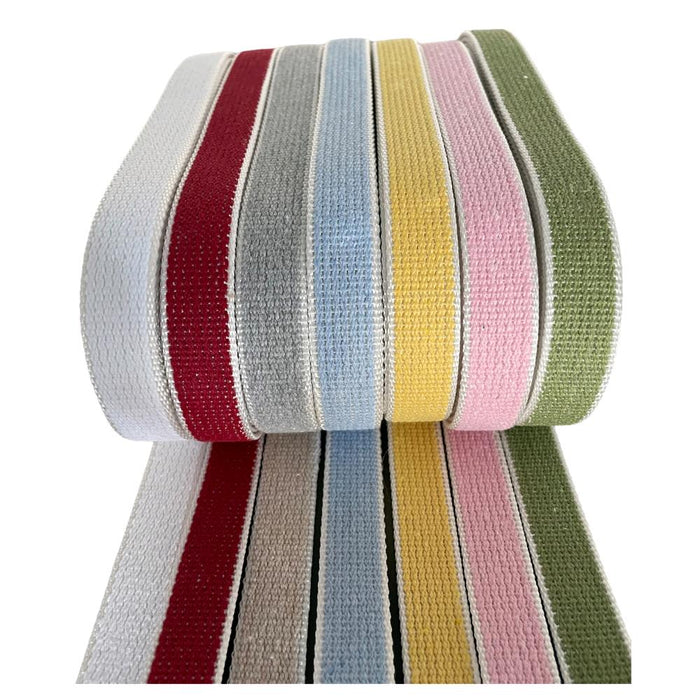 Cintino in cotone 22 mm per Tapparella Colore Rosso da 50 metri per finestre