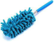 Microspazzolante telescopico - Spazzola stoffata estensibile per pulizia asciutta e umida - Lunghezza regolabile da 25 cm a 75 cm - Colore casuale