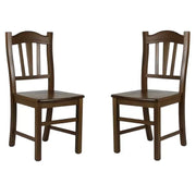 Set 2 sedie gendarme legno/noce seduta legno (591) - Mobili 2G