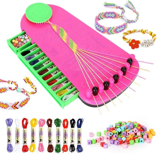Kit di costruzione di bracciali di amicizia - Set di bracciali di amicizia per bambini da 7 a 14 anni - Loom Bands - Set di artigianato per bambine