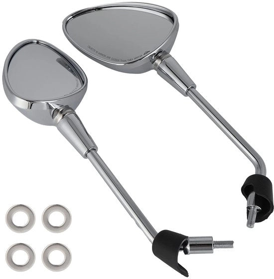 Specchi retrovisori per motocicletta - 2 pezzi - compatibili con Primavera 50 4T 4V NOABS E2 2013-2017 - Robusti e resistenti - Alta affidabilità - Materiale ABS - Modello per motocicletta