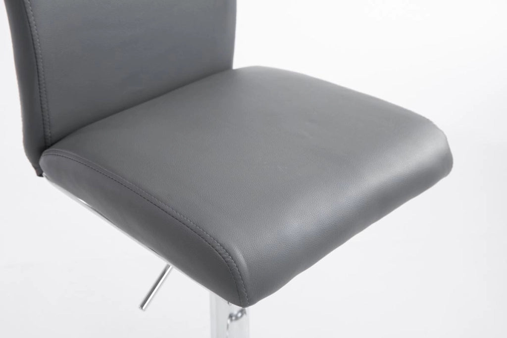 Set 2 Sgabelli Colonia in similpelle grigio
