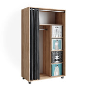 Vicco Armadio multifunzione Sonoma 100 x 168 cm aperto, con rotelle