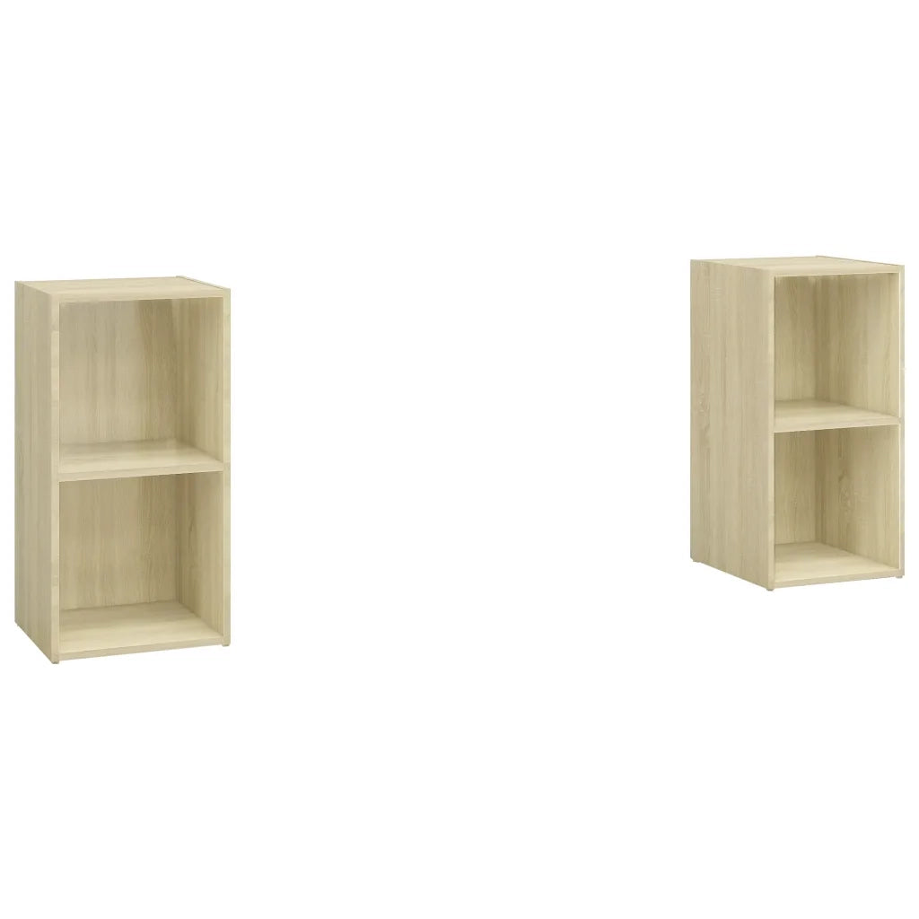 Mobili TV 2 pz Rovere Sonoma 72x35x36,5 cm in Legno Multistrato 3079901
