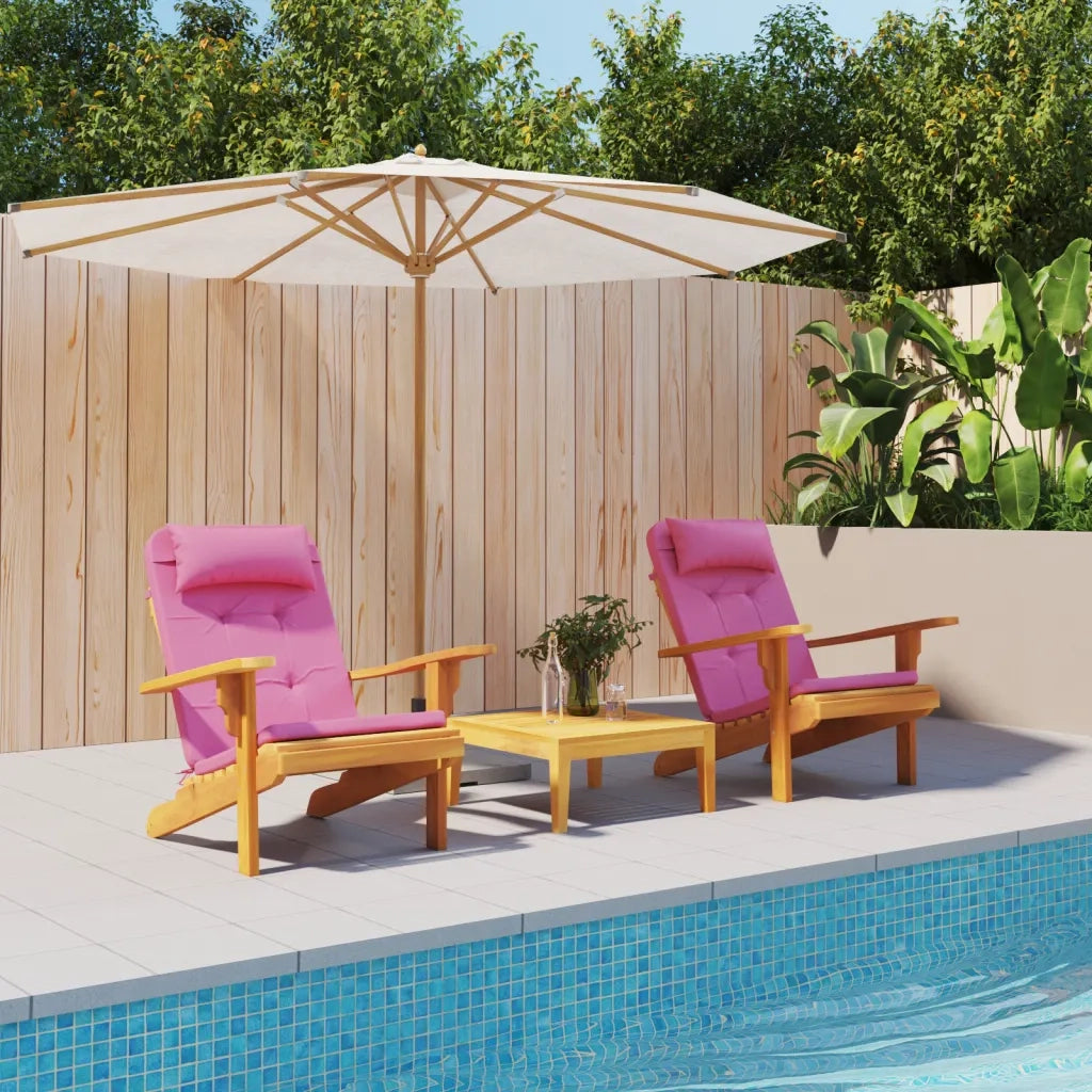 vidaXL Cuscini per Sedia Adirondack 2 pz Rosa in Tessuto Oxford