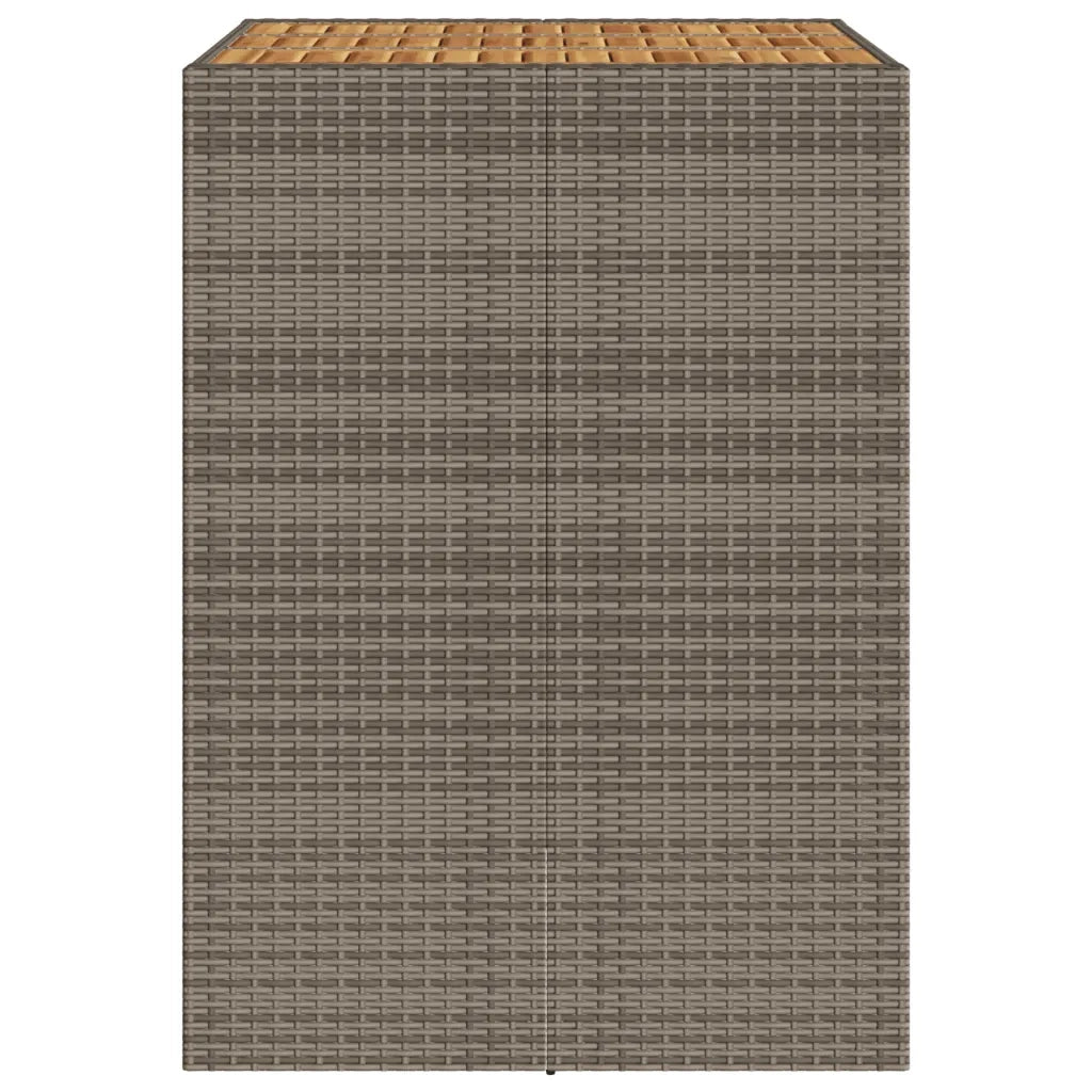 vidaXL Tavolo Bar da Giardino Piano in Acacia 105x80x110 cm Polyrattan