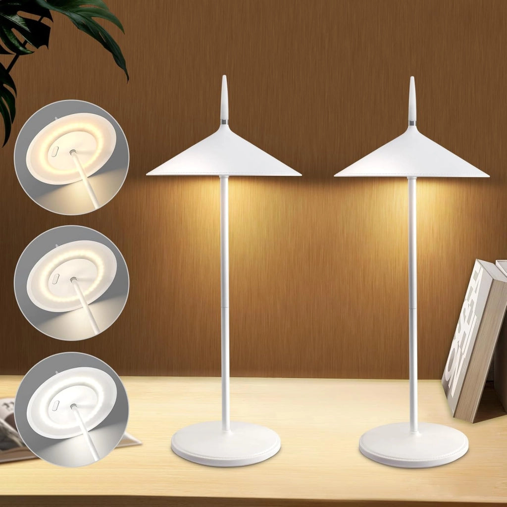 ZMH Lampada da tavolo LED moderna ricaricabile touch dimmerabile per esterni giardino