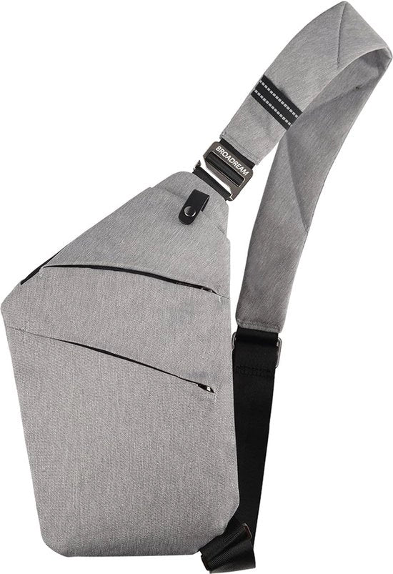 Borsa da spalla, borsa da spalla anti-furto, borsa da spalla per uomini, piccola, borsa da spalla, borsa pettorale, tasca da uomo, piccola, borsa da spalla per uomo, bianca 1.0, bianca 1.0