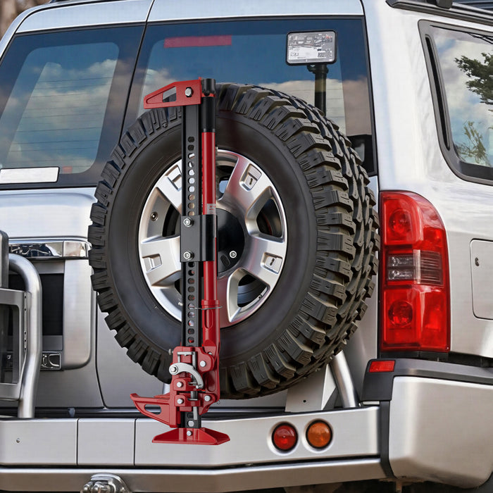 Supporto binda per ruota di scorta, supporto da fissare a ruota di scorta 5“-6,75”, alloggiamento farm jack in acciaio, porta martinetto