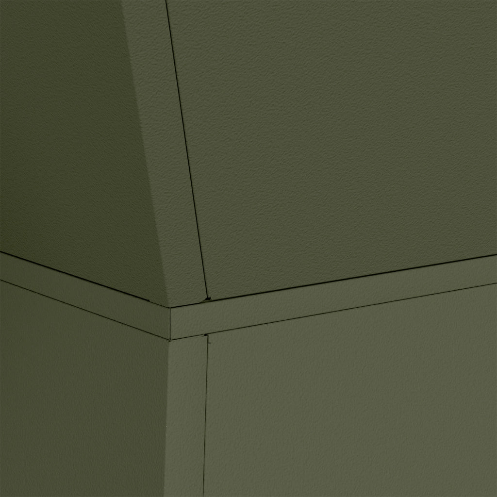 Supporto per Piante Verde Oliva Metallo 35 x 35 x 73 cm Fioriere