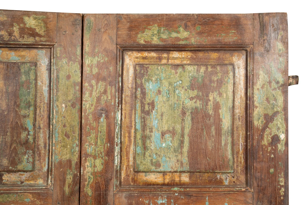 Biscottini Porta in legno massello e ferro da interno o da esterno vecchia e antica medievale