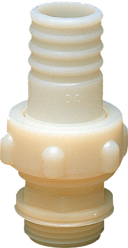 Raccordo diritto 11/4 x 40 nylon bucchi