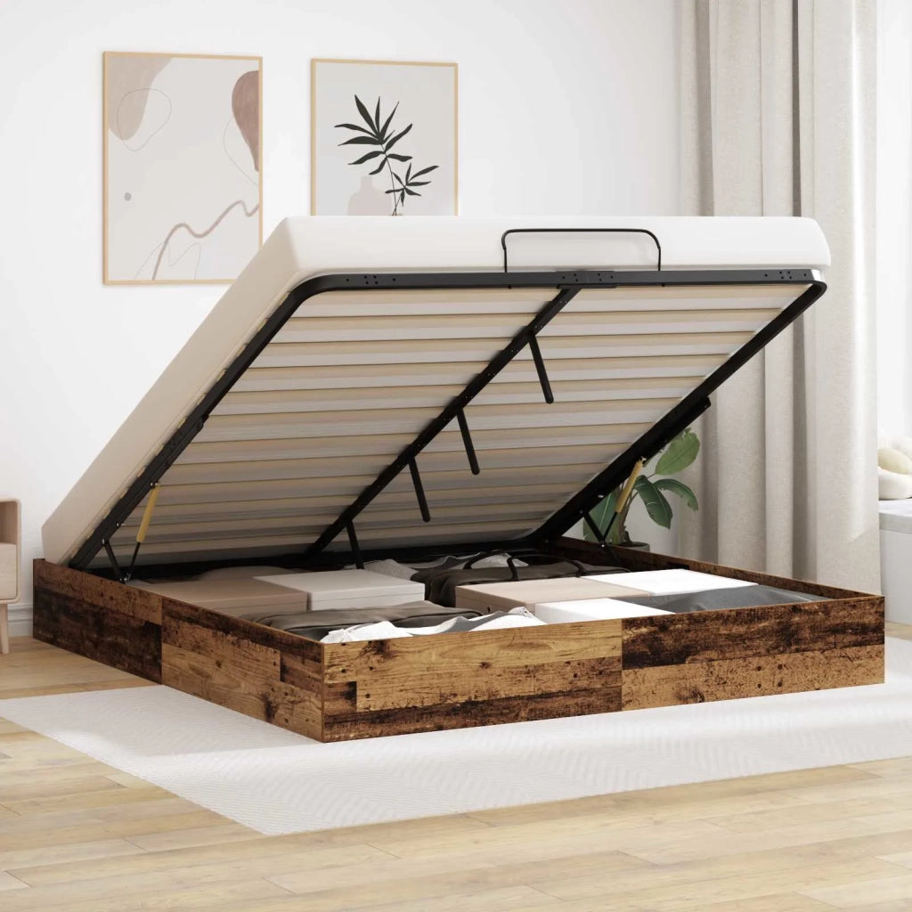 Letto ottomano Legno vecchio 193 x 120 x 25 cm Truciolare
