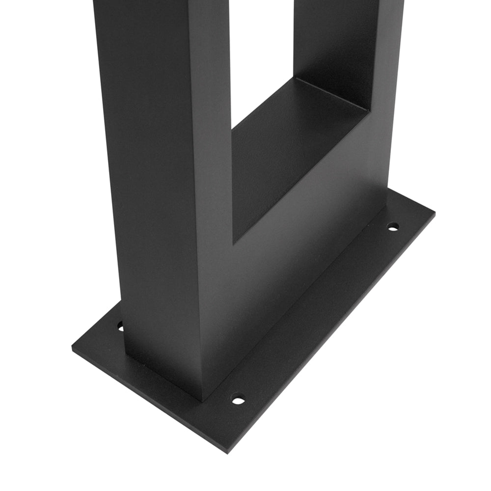 Lampione Per Esterno Moderno Metallo Grafite Luce Led 10W Ip65