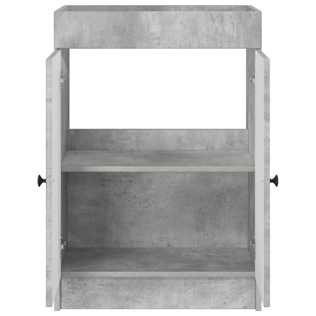 Mobiletto da bagno sotto il lavello Grigio Cemento 890007