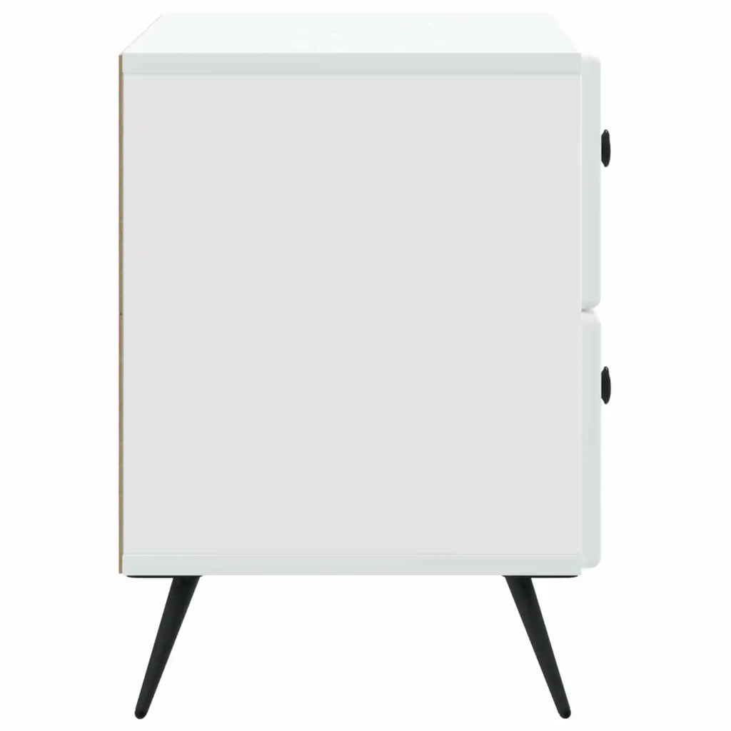 Armadio da Notte con cassetto Bianco 62 x 34,5 x 47,5 cm 895465