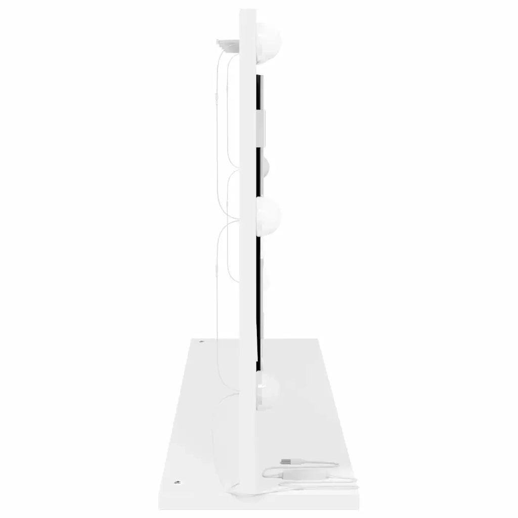 Specchio da Vanità Rettangolare Bianco 80 x 45 x 18 cm 868317