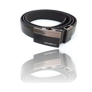 Trade Shop - Cinta Cintura Uomo Pelle Nera Rolendio Elegante Glamour Fashion Alla Moda -