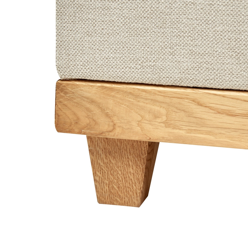 Divano letto king size UE con contenitore 160 x 200 cm Rivestimento beige con materasso a molle Bonell