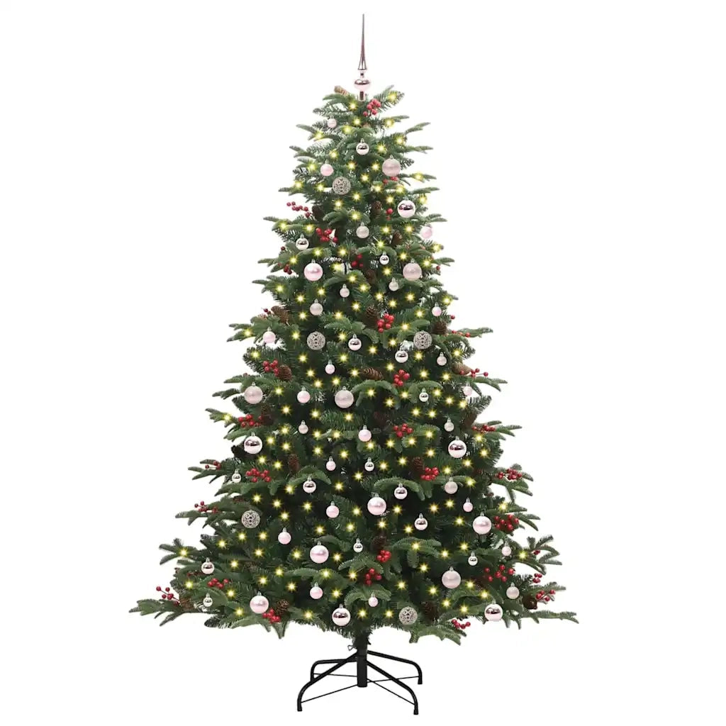 Albero di Natale artificiale con 300 LED Verde 240 cm 3395570