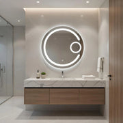Specchio illuminazione led d.70 cm mod. EMILIO