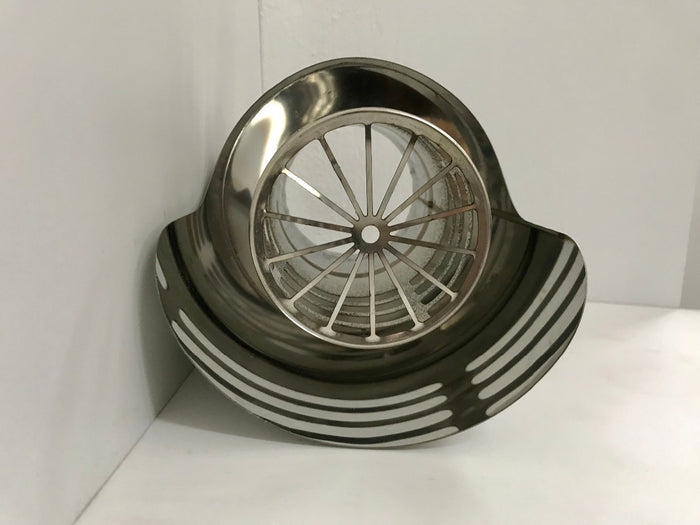 Cappello terminale orizzontale a griglia acciaio inox 80