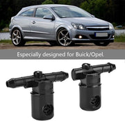 Pezzo di getto d'acqua per Opel - Leggero - Duraturo - Parte di ricambio - 2 pezzi - Materiale ABS - Bocchetta di spruzzo