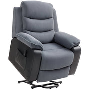 Poltrona Alzapersona Elettrica con Telecomando ¨C Xylo ¨C Tessuto Cord Grigio Scuro
