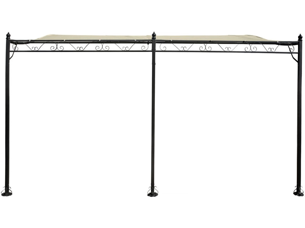 Gazebo in metallo - 3 x 4 m - Beige
